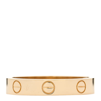 Cartier 18K Yellow Gold 3.5mm LOVE Wedding Band Ring 56 7.5 3 of 5