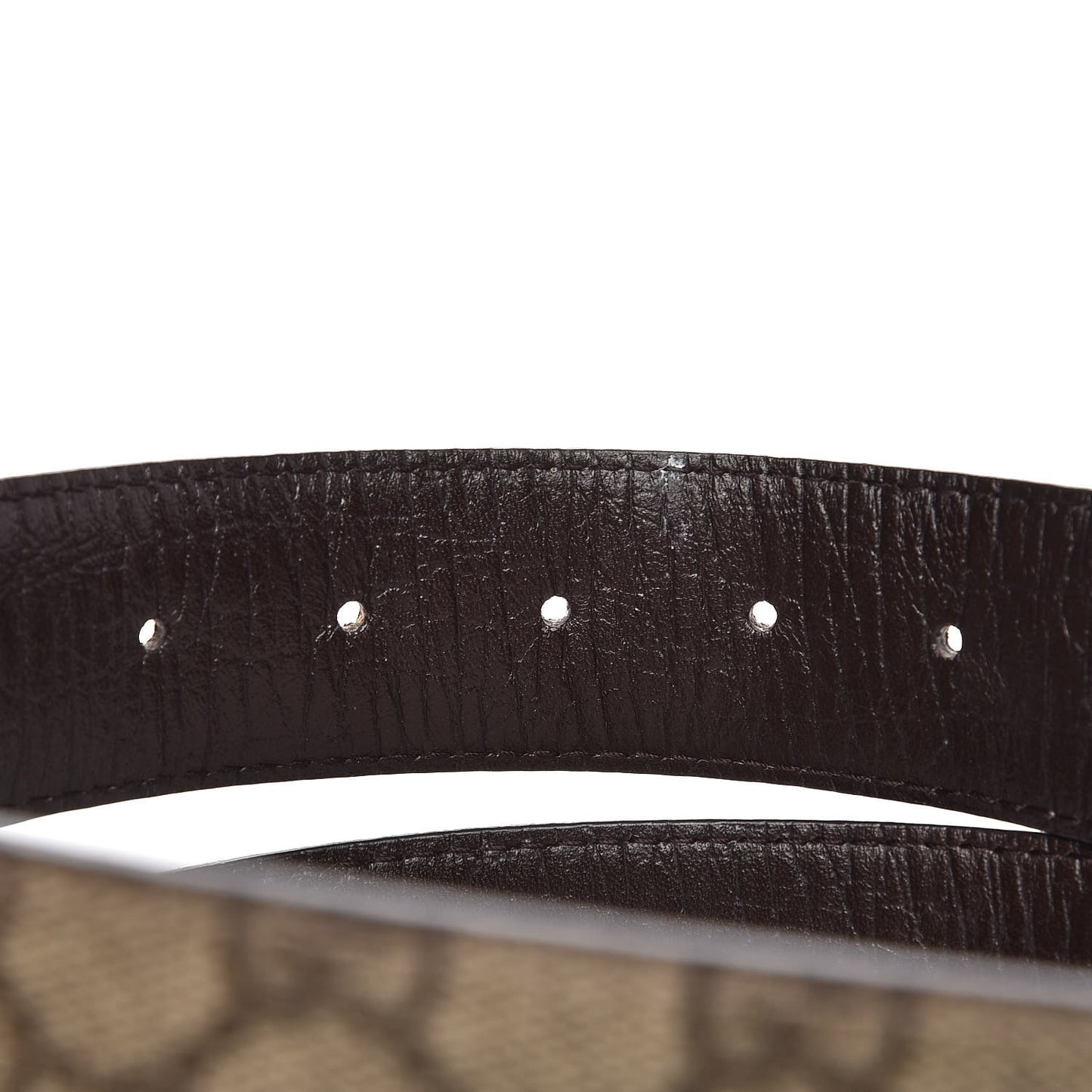 GG Plus Monogram Interlocking G Belt 85 34 Dark Brown