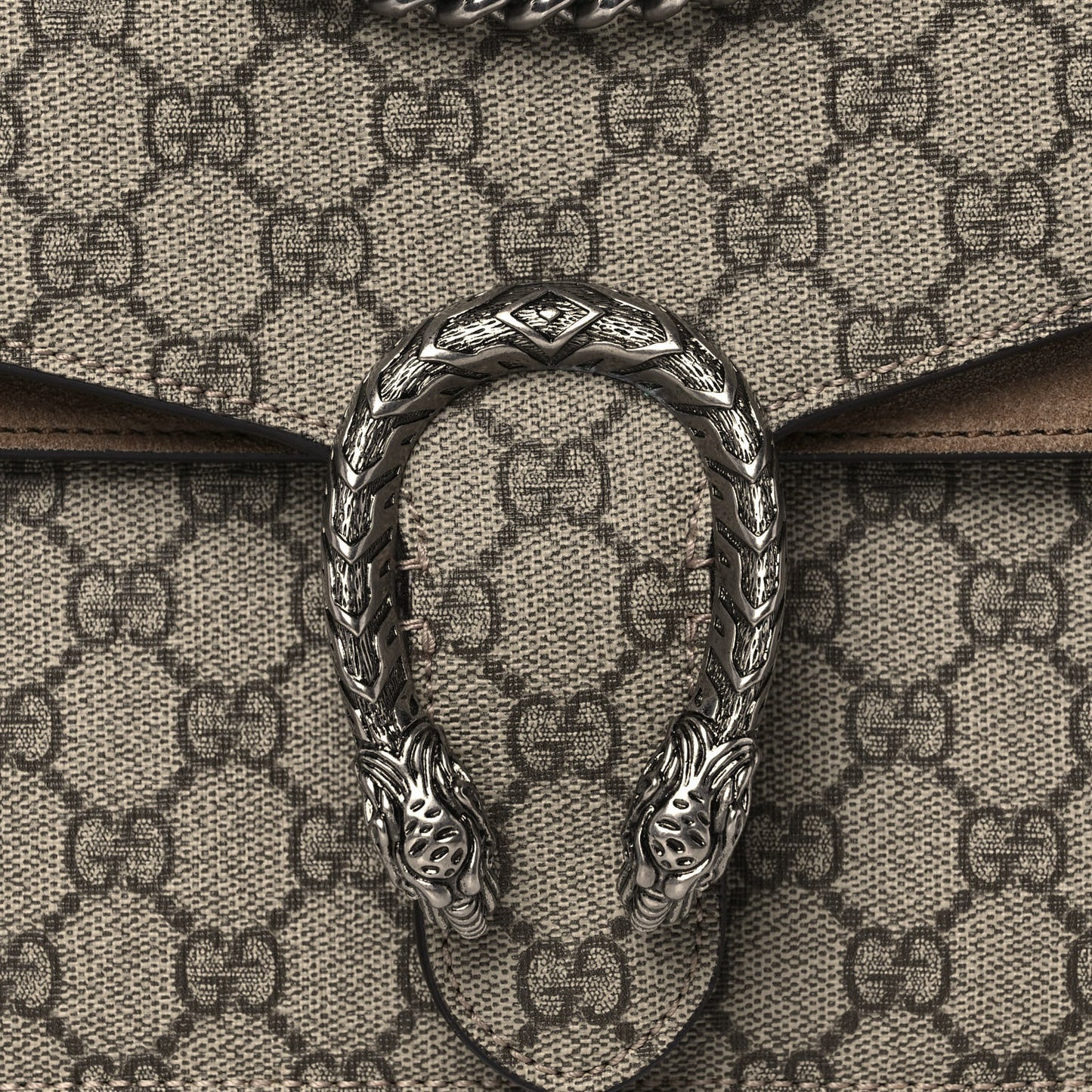 GG Supreme Monogram Small Dionysus Shoulder Bag Taupe