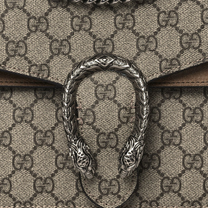 Gucci GG Supreme Monogram Small Dionysus Shoulder Bag Taupe 8 of 11
