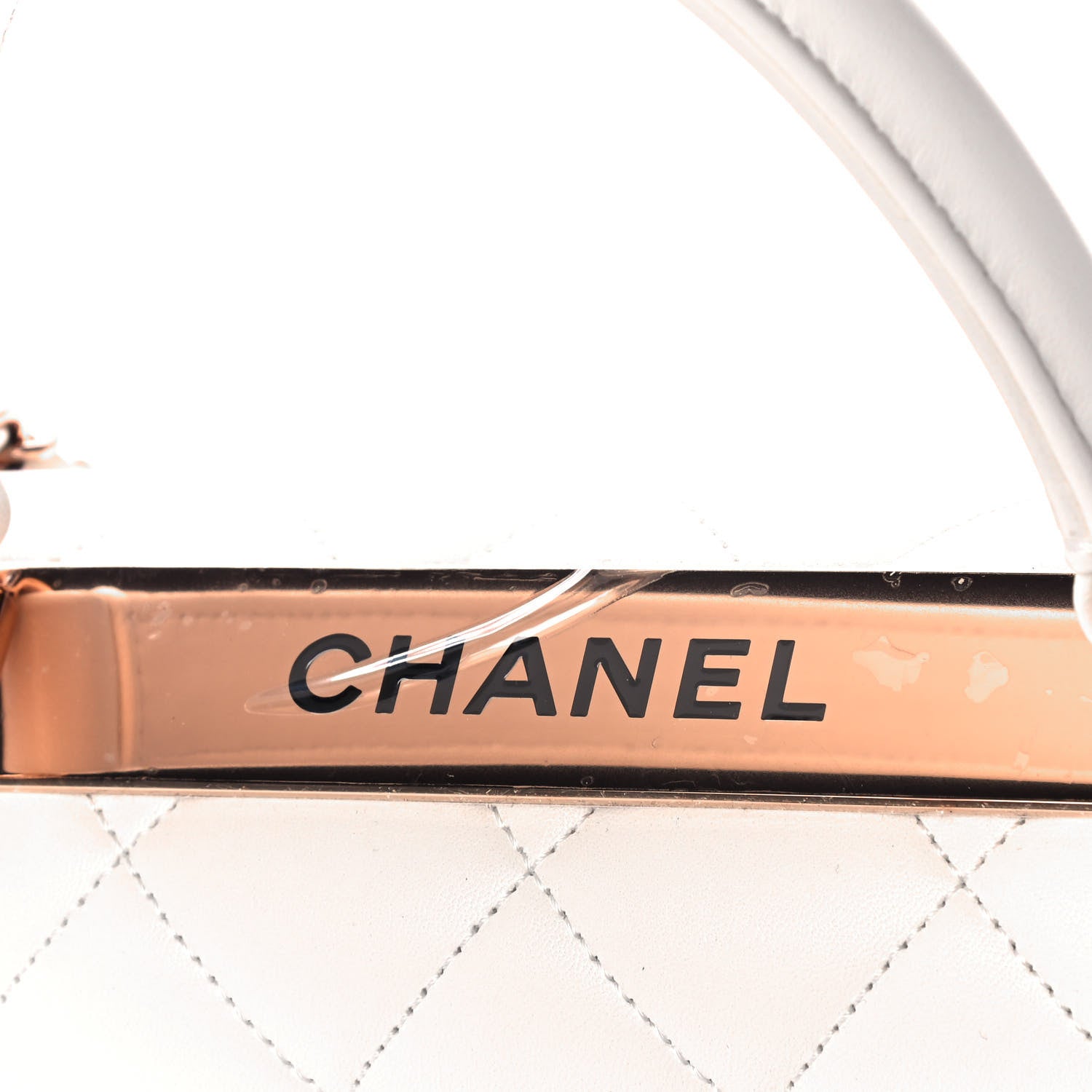 Chanel Lambskin Quilted Small Trendy CC Dual Handle Flap Bag White 10 of 13