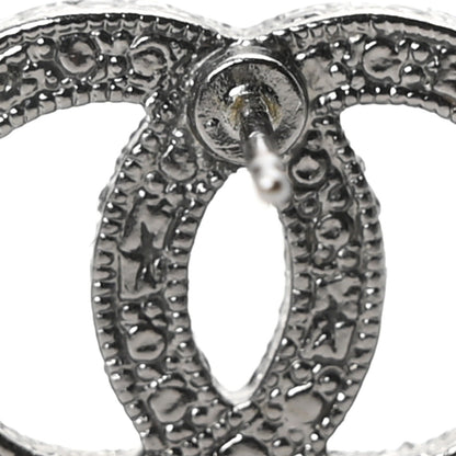 Chanel Ruthenium Crystal CC Earrings 4 of 5