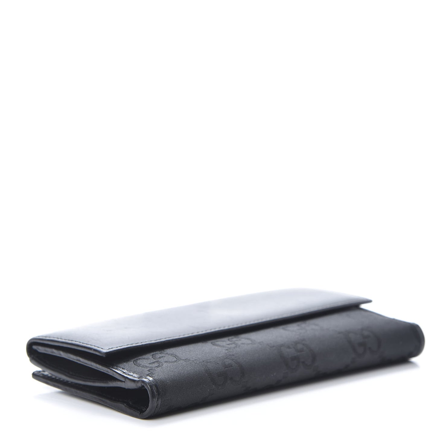 Calfskin Monogram Continental Flap Wallet Black