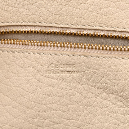 Celine Crisped Calfskin Tie Knot Small Tote Chalk 6 of 11