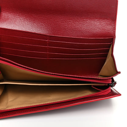 Bottega Veneta Nappa Intrecciato Continental Flap Wallet Cassis 5 of 7