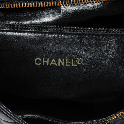 Chanel Lambskin Shopping Tote Black 5 of 9