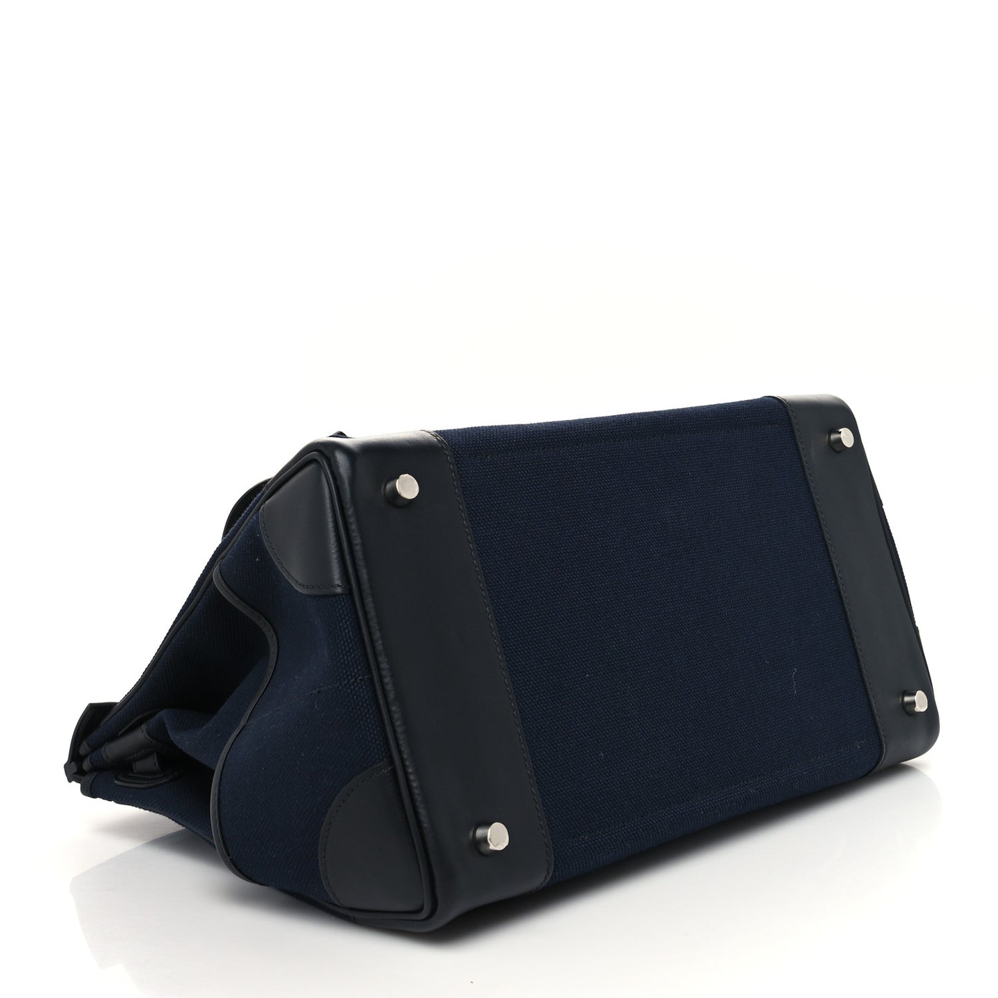 Goeland Toile Swift Cargo Birkin 35 Bleu Marine