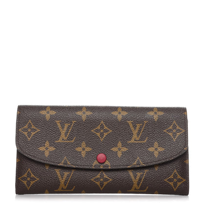 Louis Vuitton Monogram Emilie Wallet Fuchsia 1 of 7