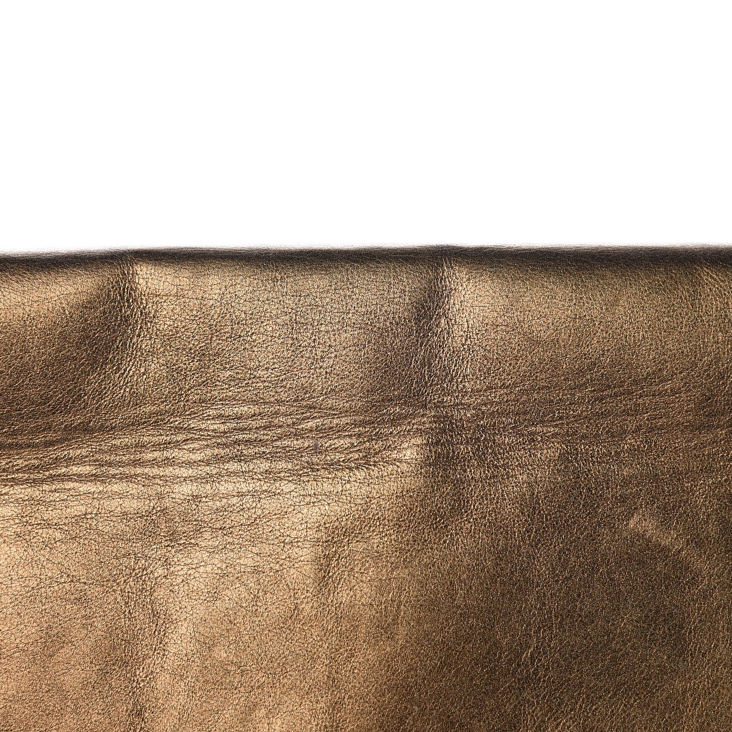 Metallic Calfskin Monogram Large Belle De Jour Clutch Bronze