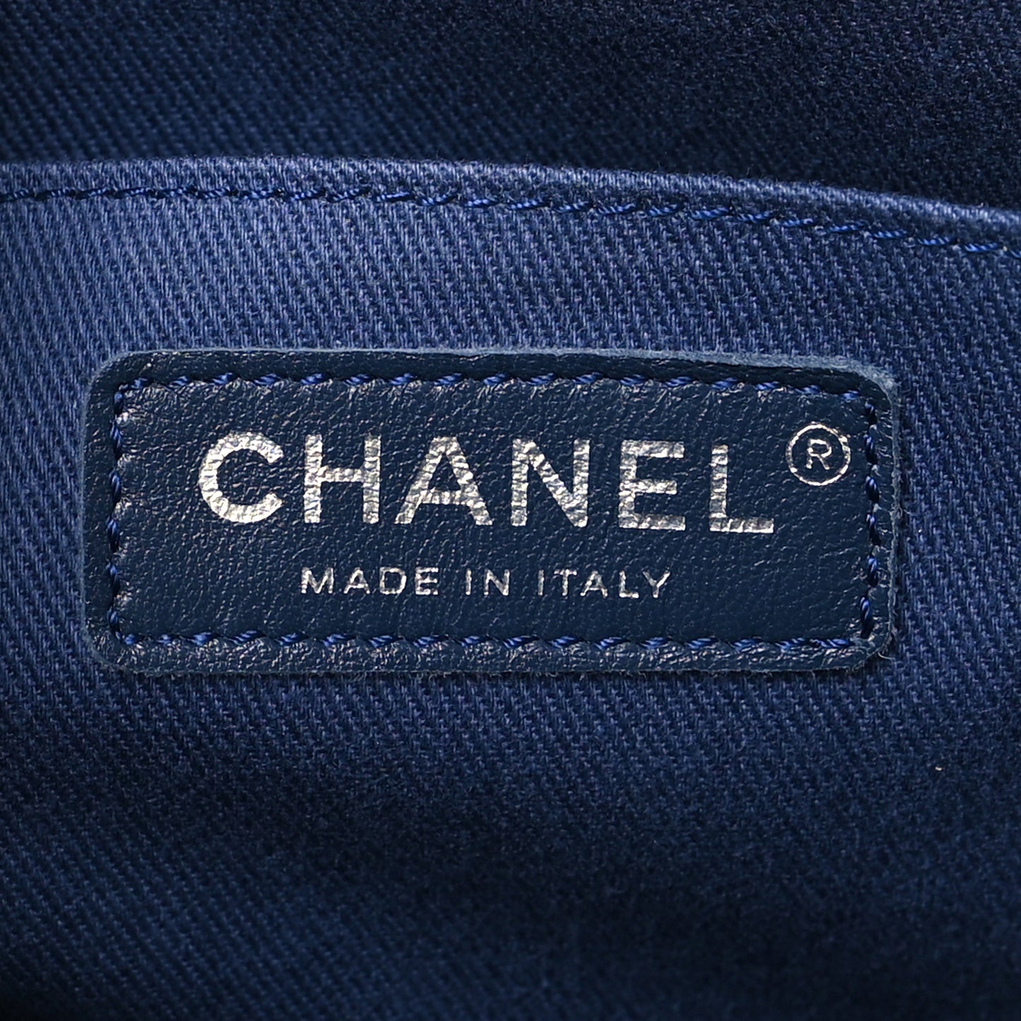 Grained Vegetal Calfskin Small Urban Shopping Tote Blue