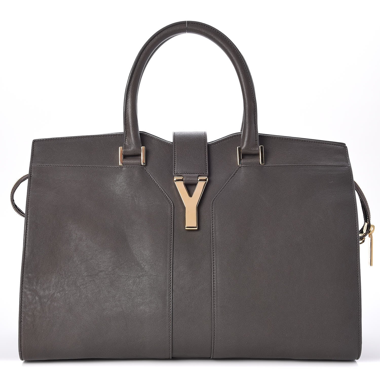 Saint Laurent Sheepskin Medium Cabas ChYc Grey 1 of 7