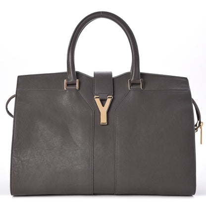 Saint Laurent Sheepskin Medium Cabas ChYc Grey 1 of 7