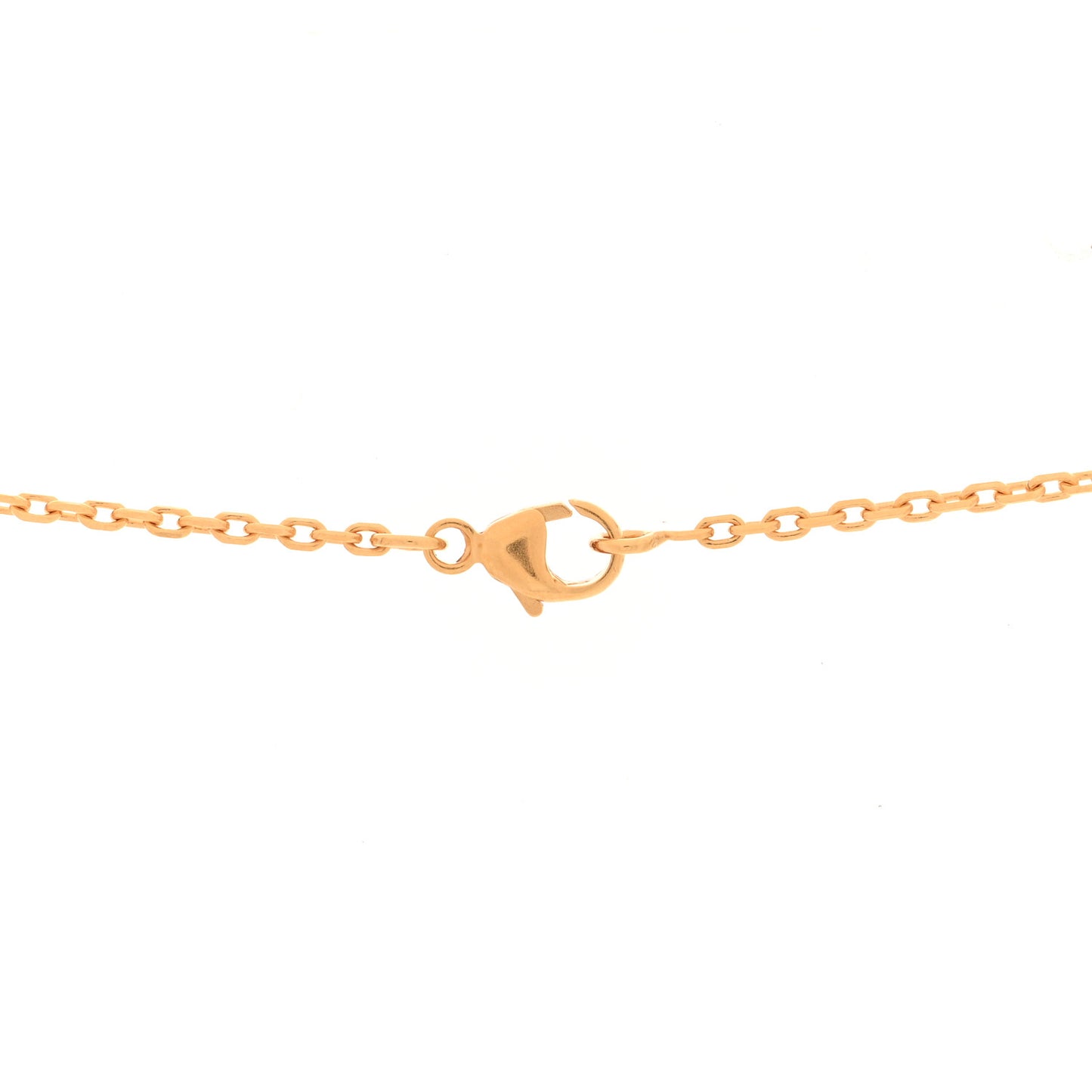 Lacquered Gold Pop H Pendant Necklace White