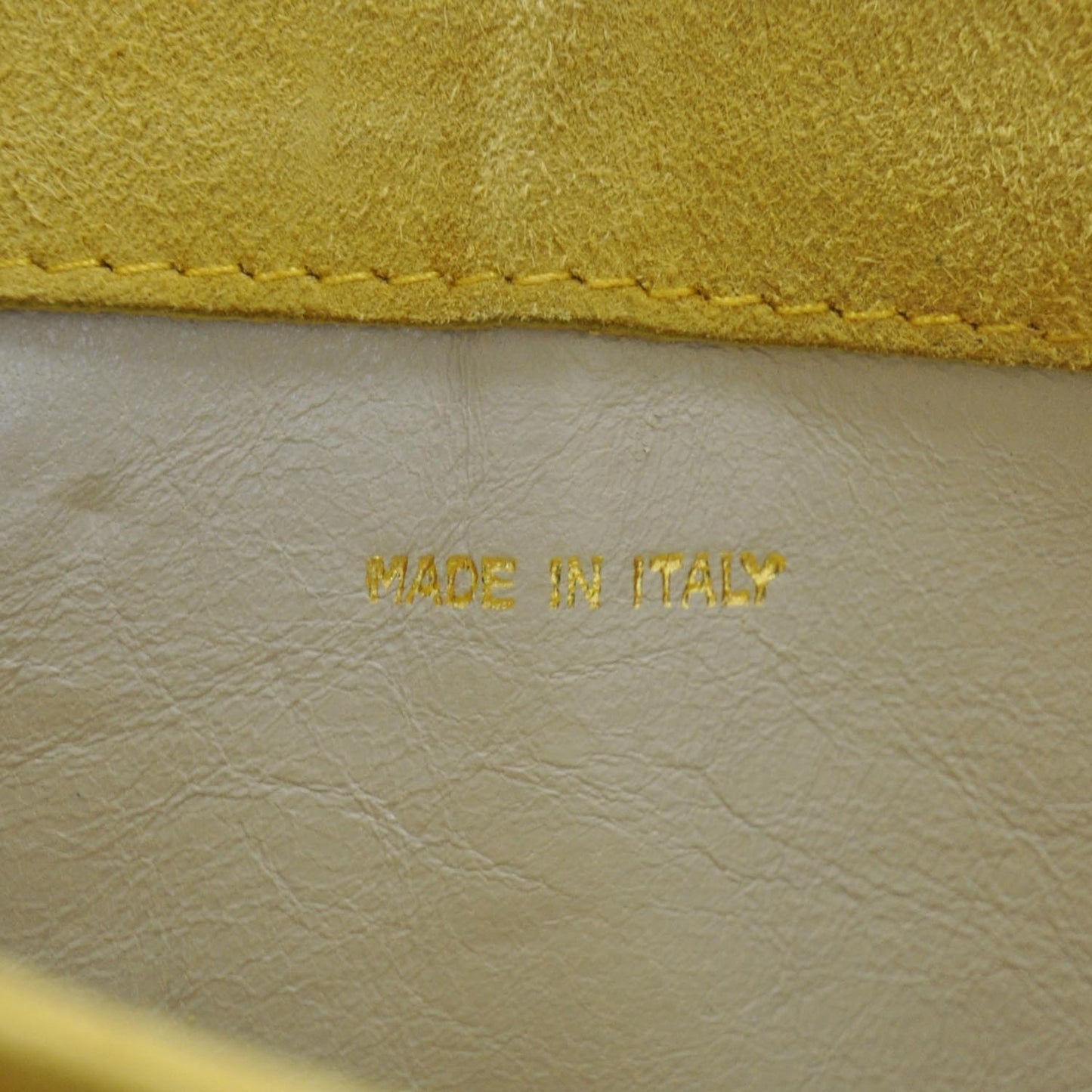 Suede Quilted Tassel Shoulder Bag Yellow