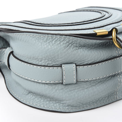 Chloe Calfskin Mini Marcie Round Crossbody Bag Faded Blue 5 of 8