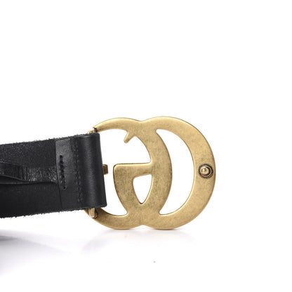 Gucci Faded Calfskin Double G 40mm Belt 90 36 Black 4 of 5