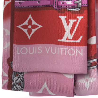 Louis Vuitton Silk Monogram Escale Confidential Bandeau Red 4 of 4