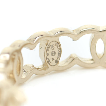 Chanel Metal CC Hoop Earrings Gold 4 of 5