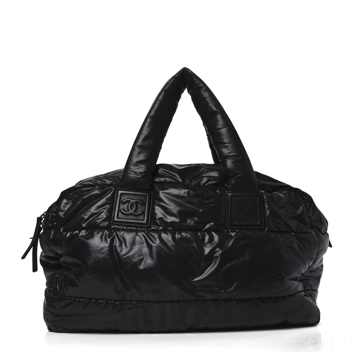 Nylon Coco Cocoon Large Reversible Tote Black