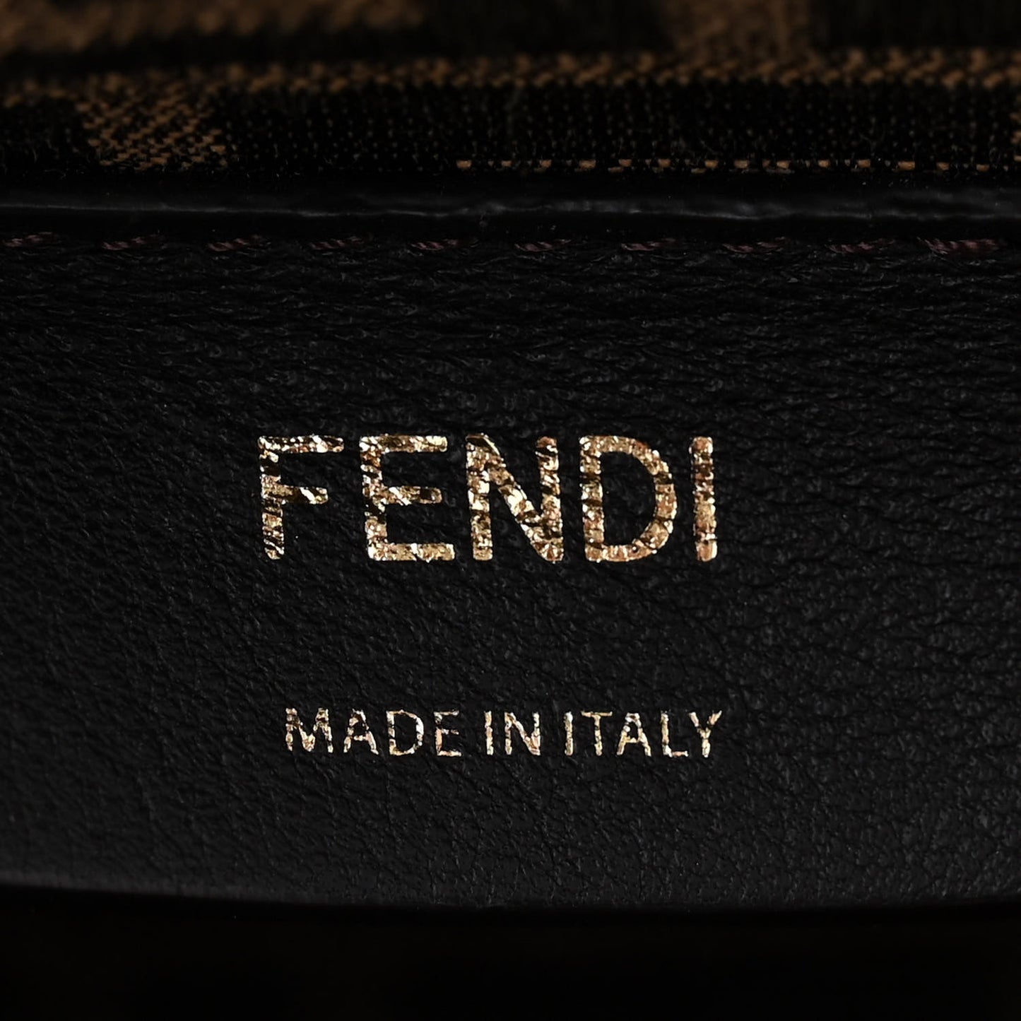 Shiny Nappa Small Fendi First Black