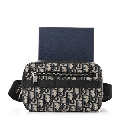 Christian Dior Oblique Safari Belt Bag Blue 9 of 9