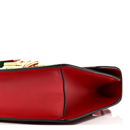 Gucci Calfskin Small Sylvie Shoulder Bag Hibiscus Red 10 of 11