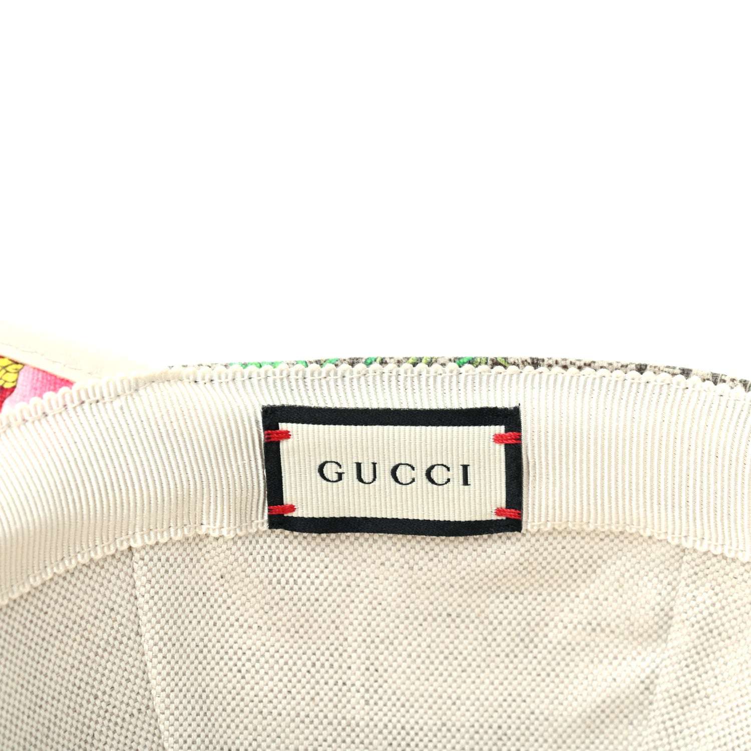 Gucci GG Supreme Flora Claudia Baseball Hat 56 S White 6 of 8