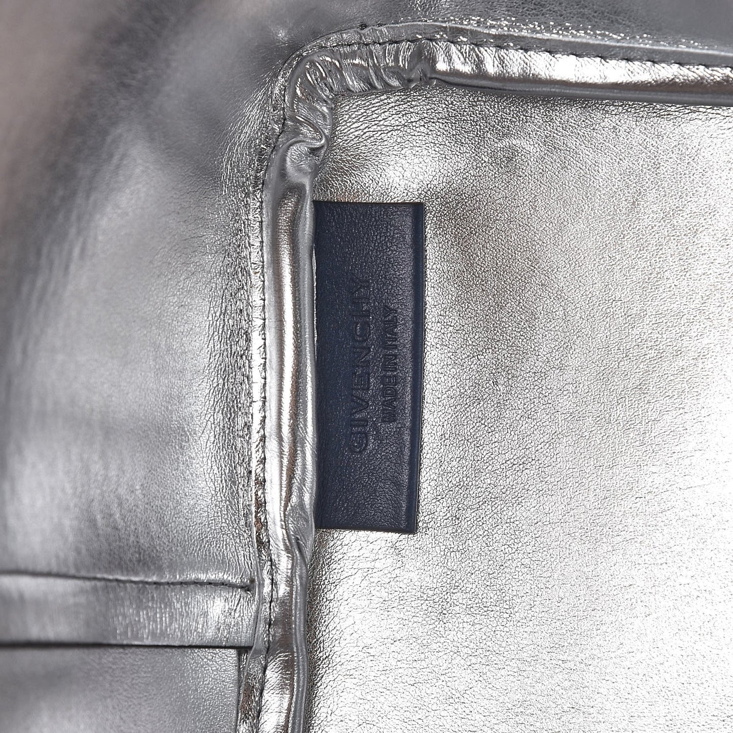 Calfskin Large Antigona Tote Night Blue Silver