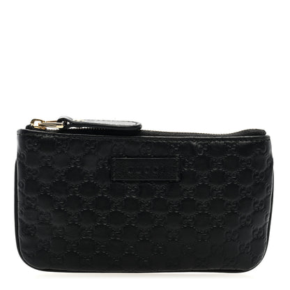 Gucci Microguccissima Key Ring Coin Case Black 1 of 6