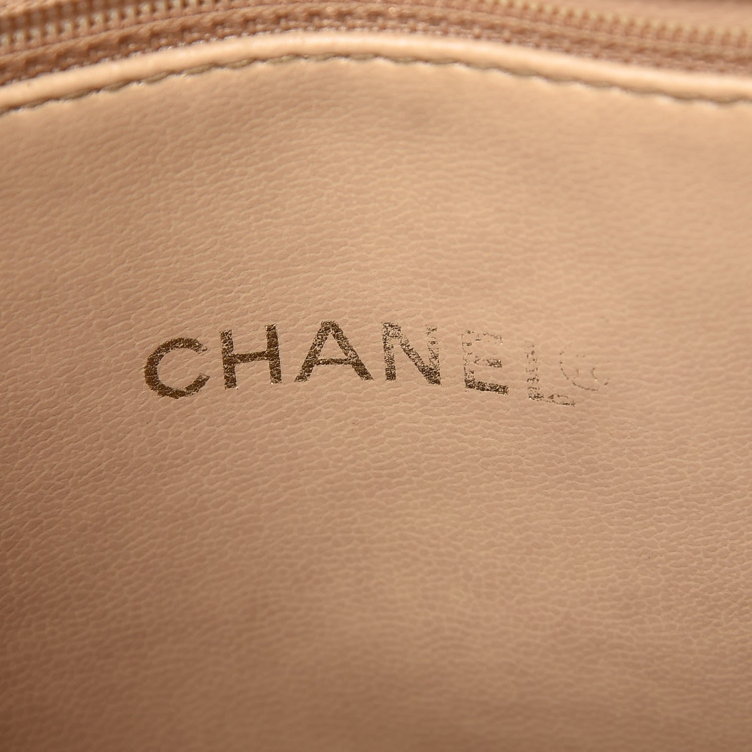 Chanel Calfskin CC Shoulder Bag Beige 6 of 7