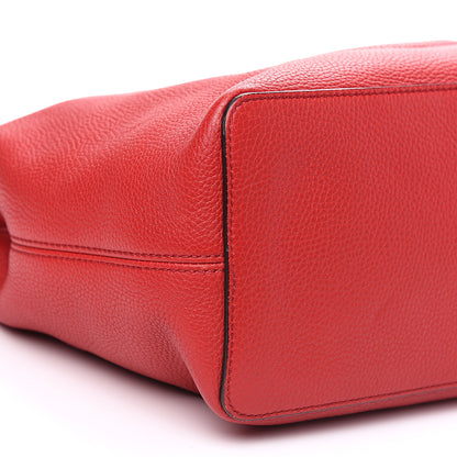 Gucci Pebbled Calfskin Large Soho Hobo Tabasco Red 7 of 13