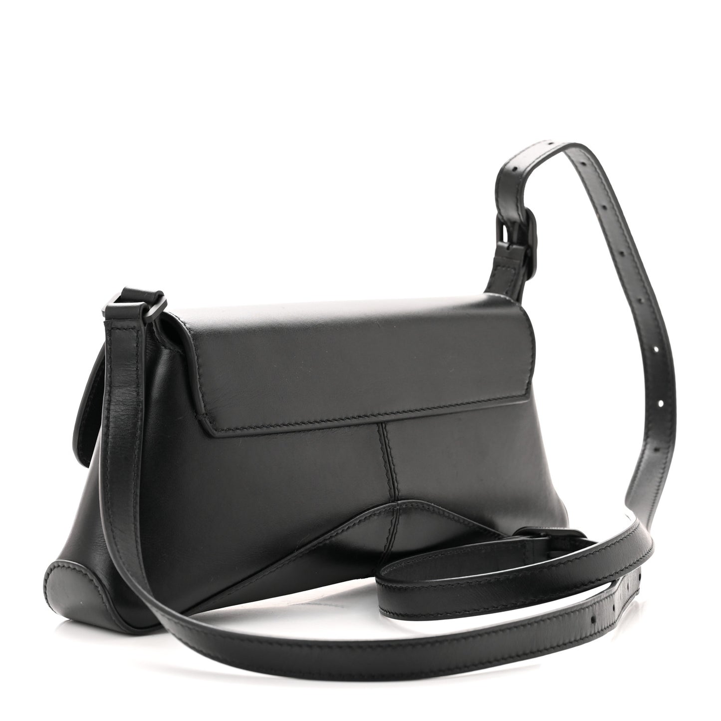 Box Calfskin Monochrome Small XX Flap Stretch Bag Black