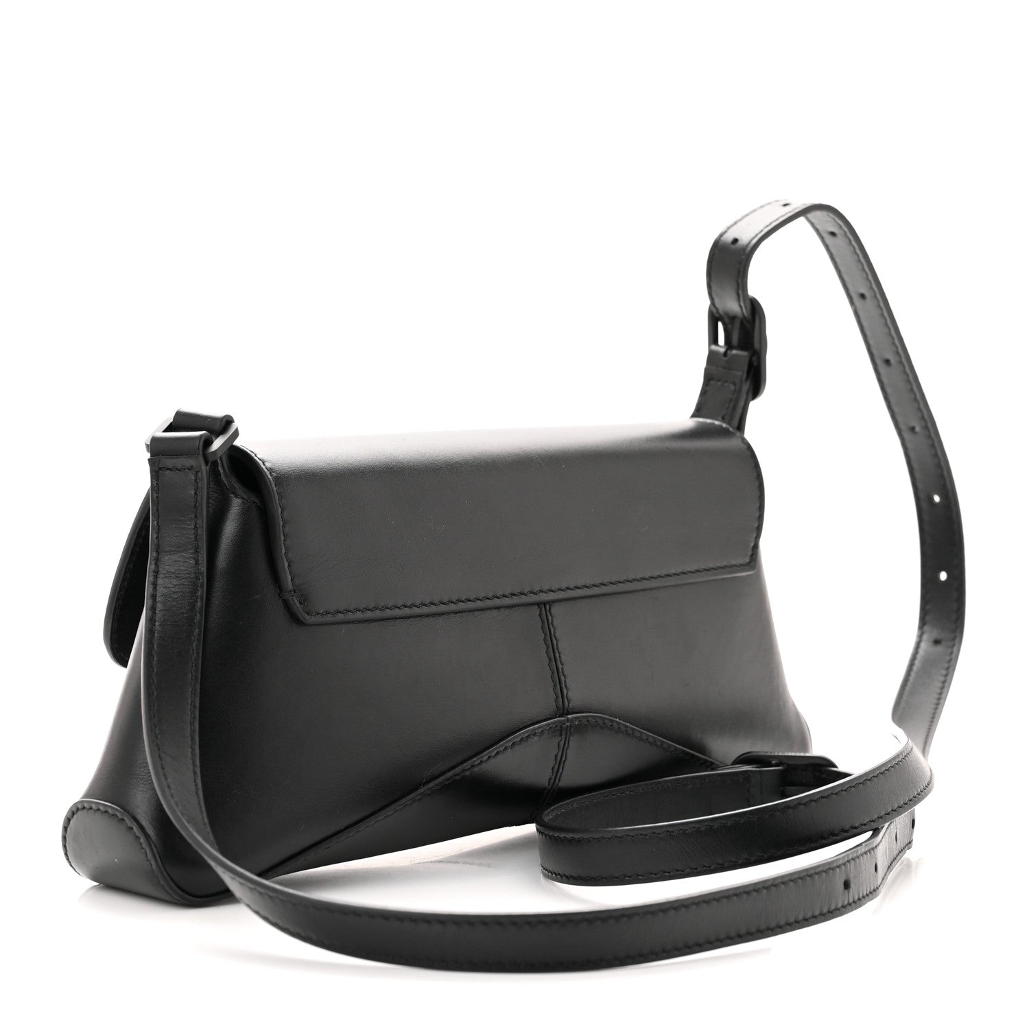 Balenciaga Box Calfskin Monochrome Small XX Flap Stretch Bag Black 3 of 9