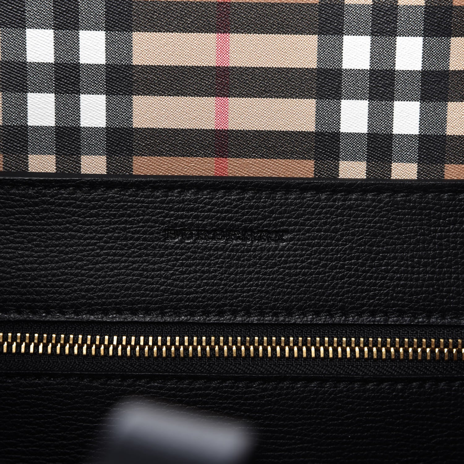 Burberry Calfskin Crest Embossed Small Tote Black 8 of 9