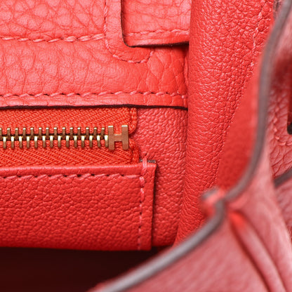 Hermes Taurillon Clemence Kelly Retourne 28 Rouge Pivoine 10 of 28