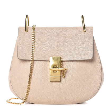 Chloe Grained Lambskin Drew Shoulder Bag Abstract White 1 of 10
