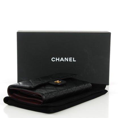 Chanel Caviar Quilted Large Flap Wallet Black 4 of 8