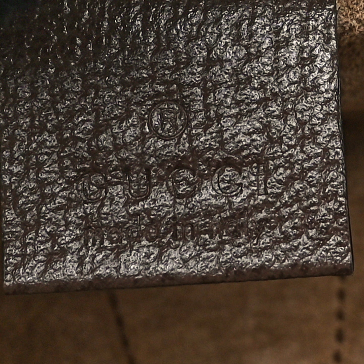 GG Supreme Monogram Calfskin Web Medium Jackie 1961 Shoulder Bag Beige Brown Sugar