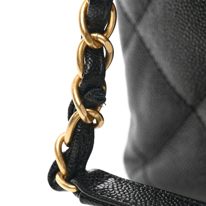 Chanel Caviar Quilted Small Shopping Tote Black 11 of 11