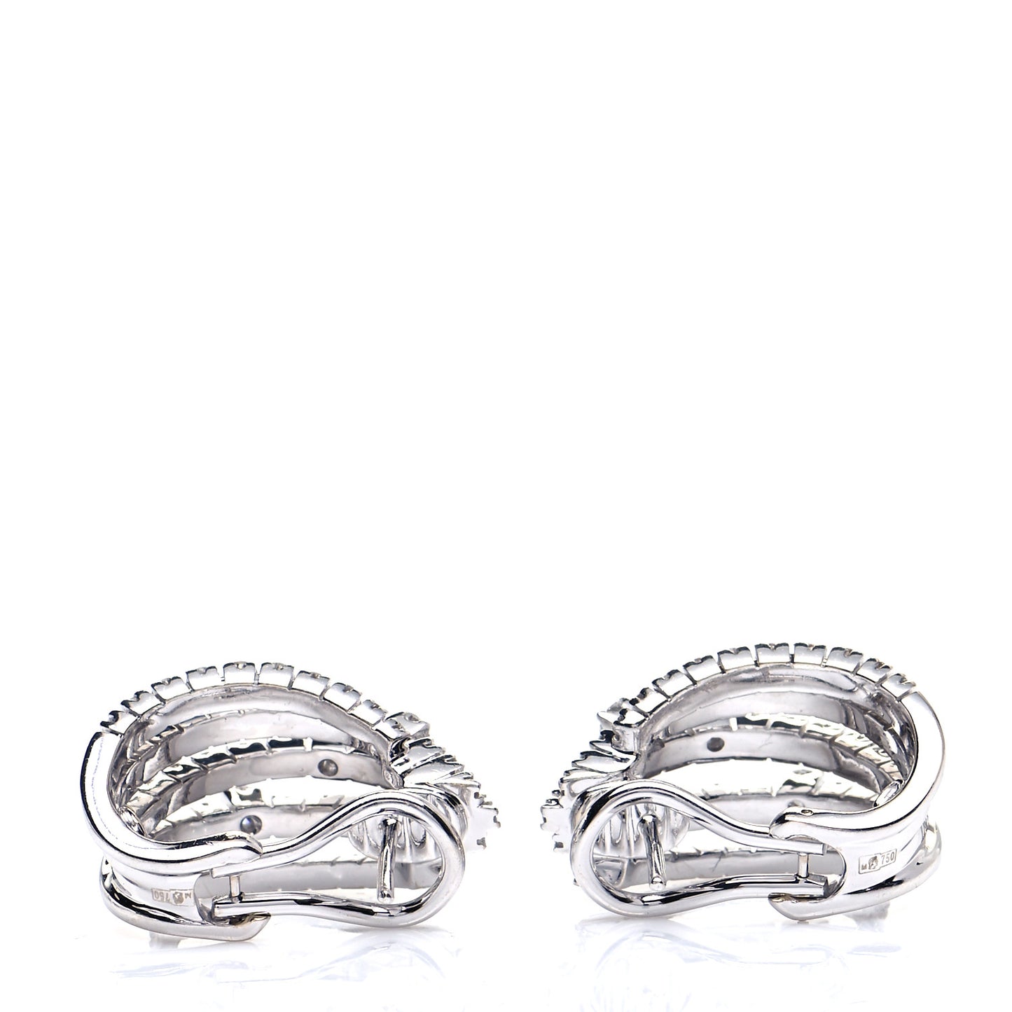 18K White Gold Diamond Notte Di San Lorenzo Earrings