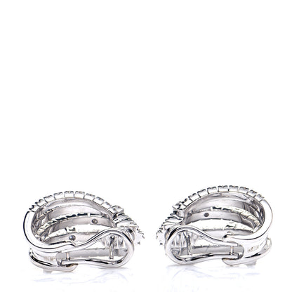 Damiani 18K White Gold Diamond Notte Di San Lorenzo Earrings 4 of 6