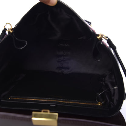 3.1 Phillip Lim 3.1 Smooth Calfskin Medium Pashli Satchel Berry Black 5 of 7