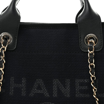 Chanel Mixed Fibers Small Deauville Tote Black 9 of 14
