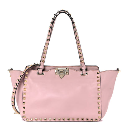 Valentino Garavani Vitello Small Rockstud Tote Pink 1 of 17