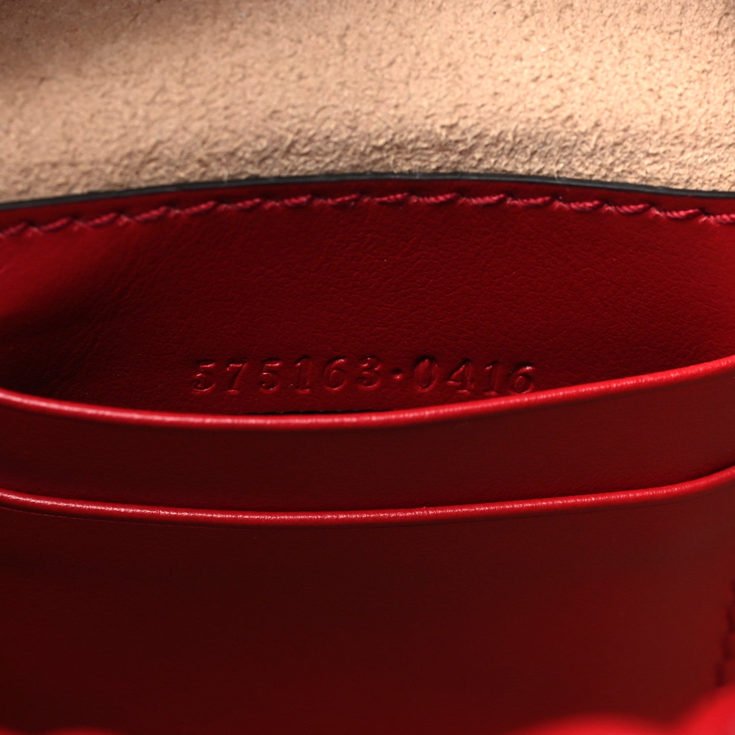 Gucci Calfskin Matelasse Mini GG Marmont 2.0 Bucket Bag Hibiscus Red 7 of 11