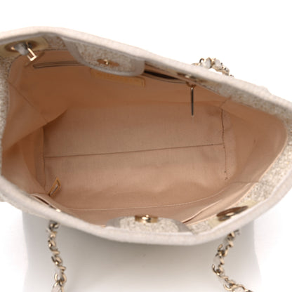 Chanel Canvas Mini Deauville Tote Light Beige 4 of 7