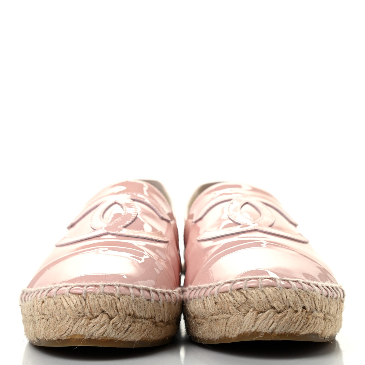 Chanel Patent CC Espadrilles 40 Pink 2 of 7
