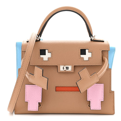 Hermes Epsom Swift Quelle Idole Picto Kelly Doll Handbag Chai Mauve Sylvestre Bleu Celeste Terre Battue 1 of 12