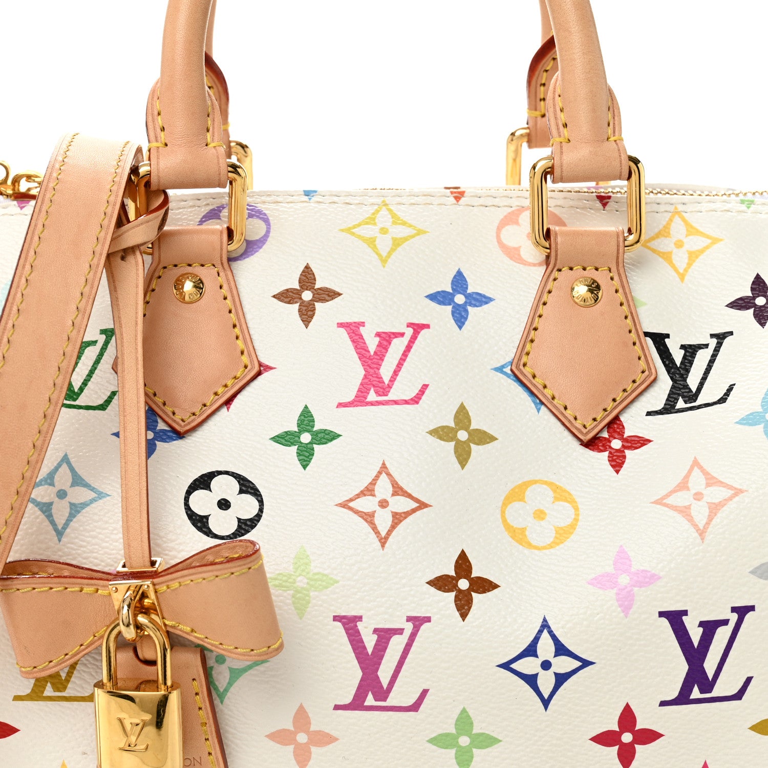 Louis Vuitton LV X TM Monogram Multicolor Speedy Bandouliere 25 White 7 of 13