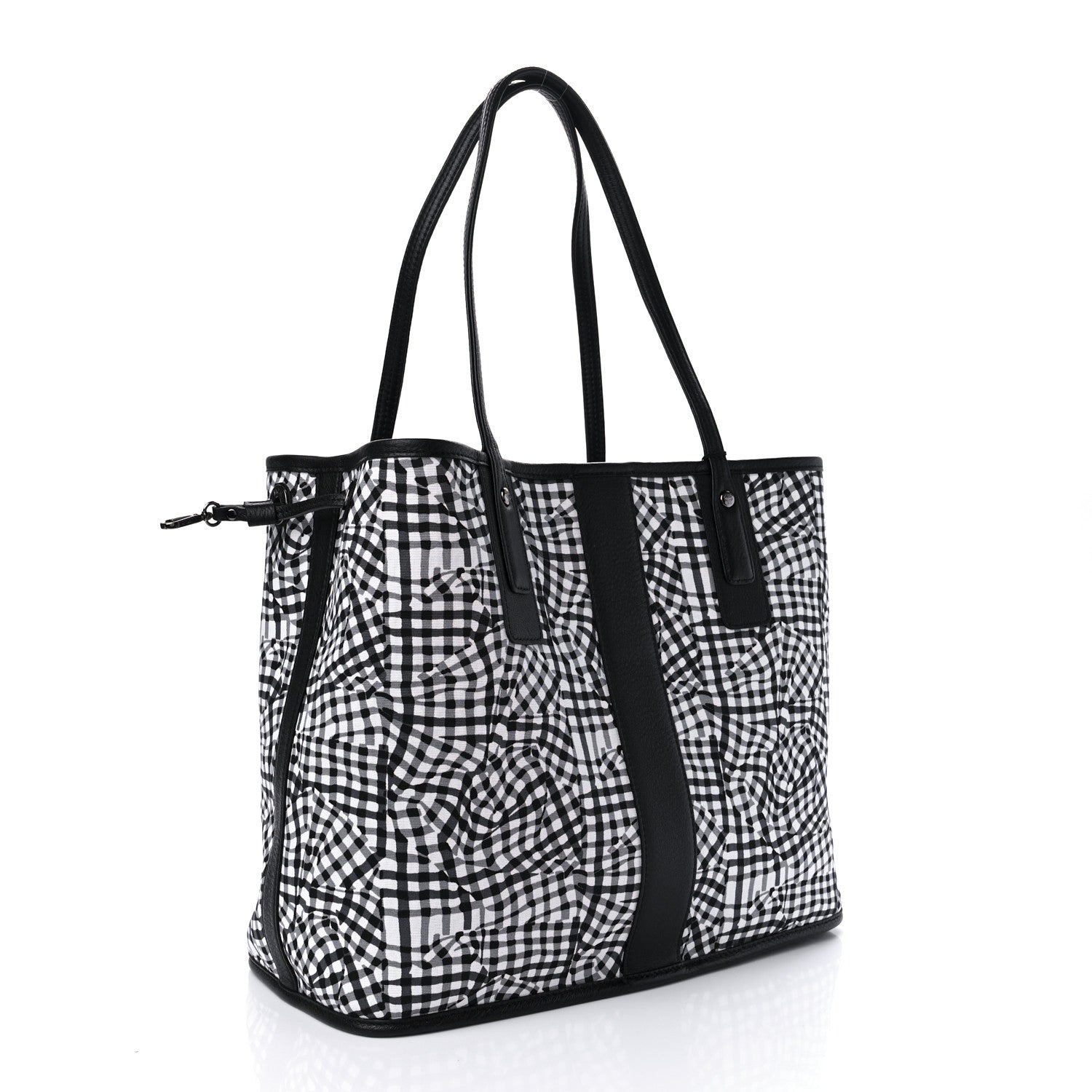 MCM Visetos Medium Reversible Shopper Tote Black 4 of 14